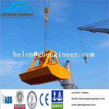 Single rope grab with wireless remote control system for bulk material handle